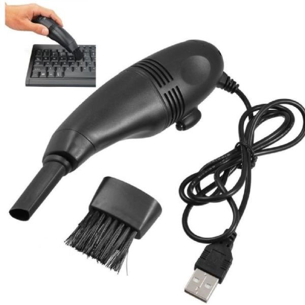 Mini aspirator USB LED, curatare echipamente birou, doua capete, ABS - imagine 8